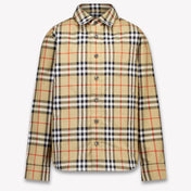 Burberry Owen Kids Boys Blouse In Beige
