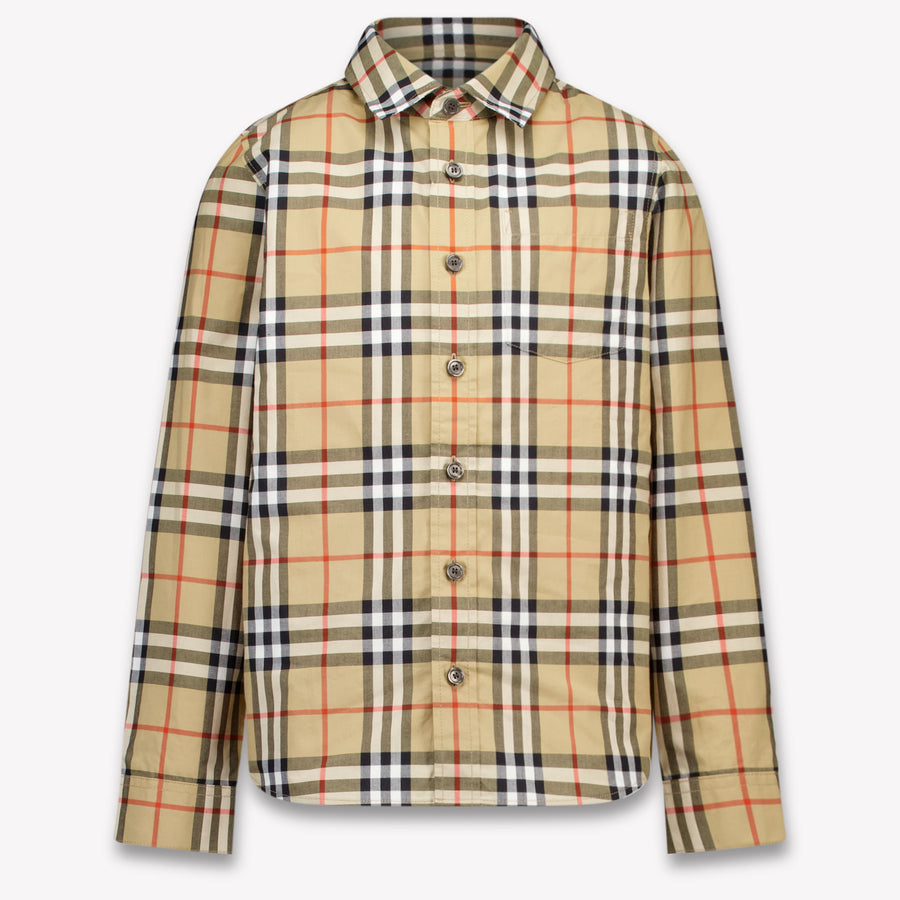 Burberry Owen Boys Blouse in Beige