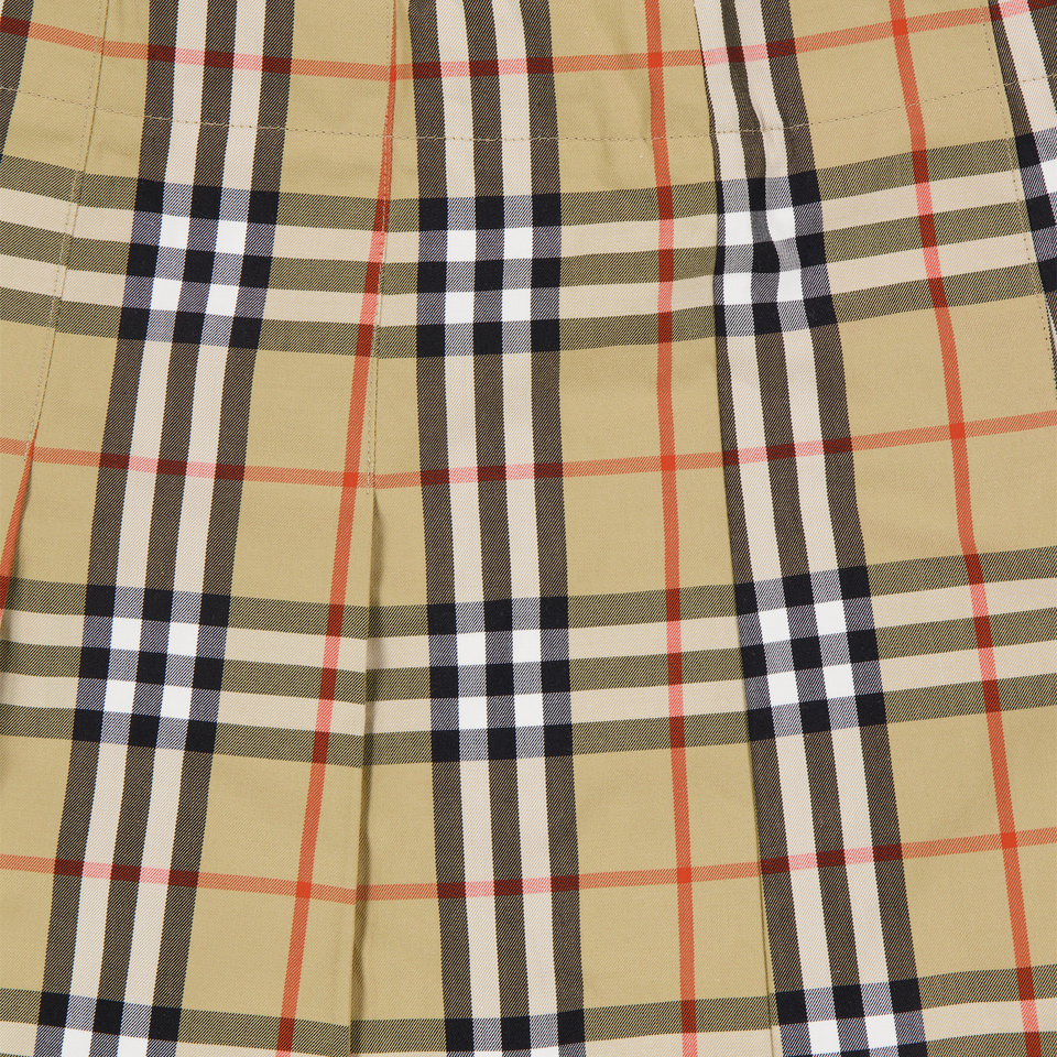 Burberry Gabrielle Kids Girls Skirt In Beige