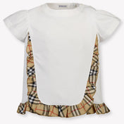 Burberry Roxy Kids Girls T-Shirt In White