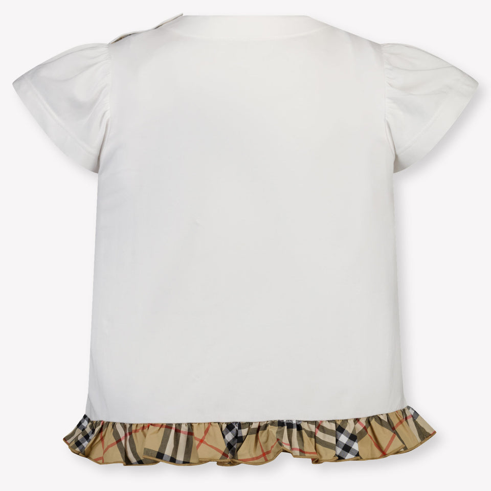 Burberry Roxy Kids Girls T-Shirt In White