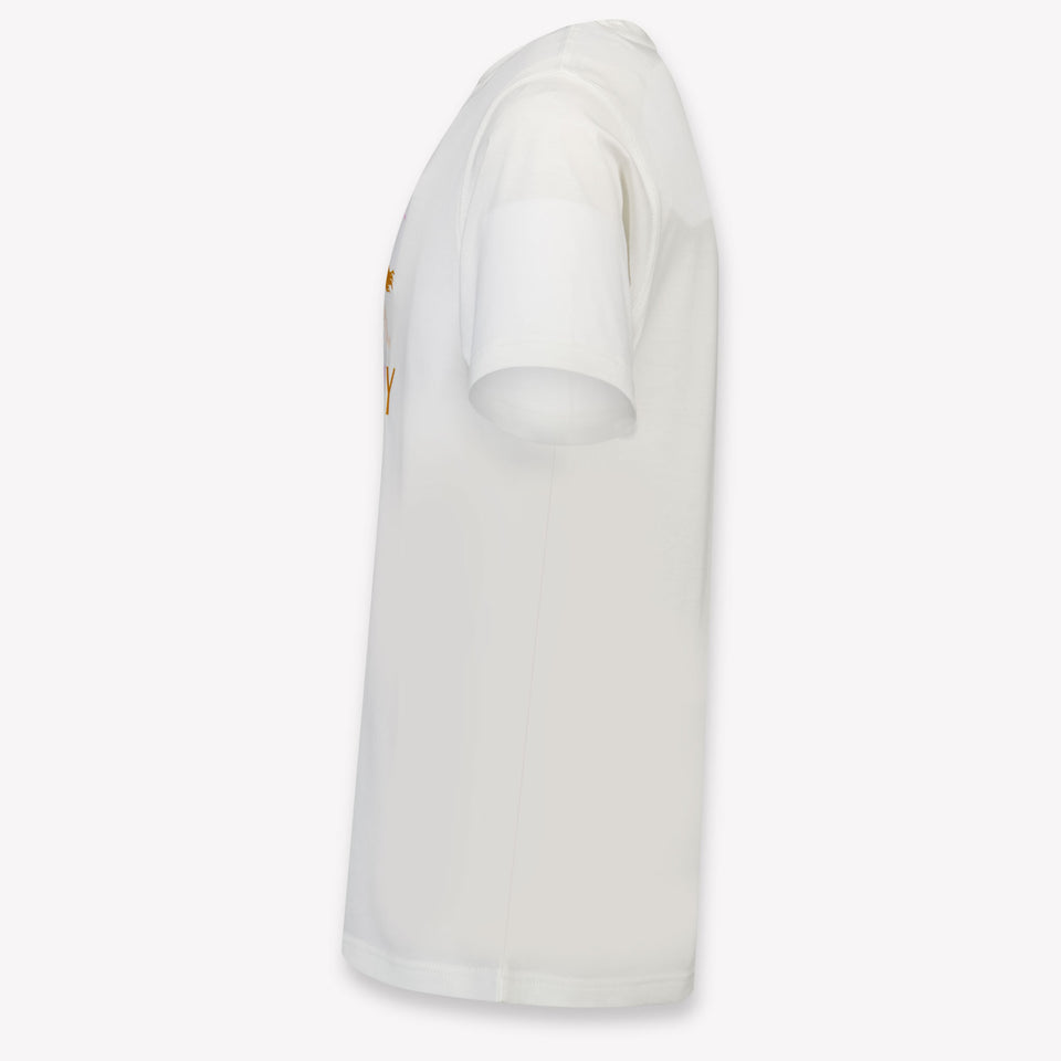 Burberry Kids Girls T-Shirt In OffWhite