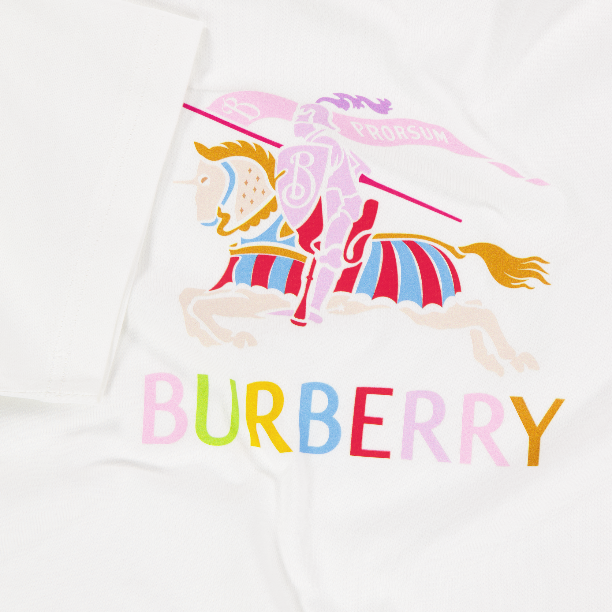 Burberry Kids Girls T-Shirt In OffWhite