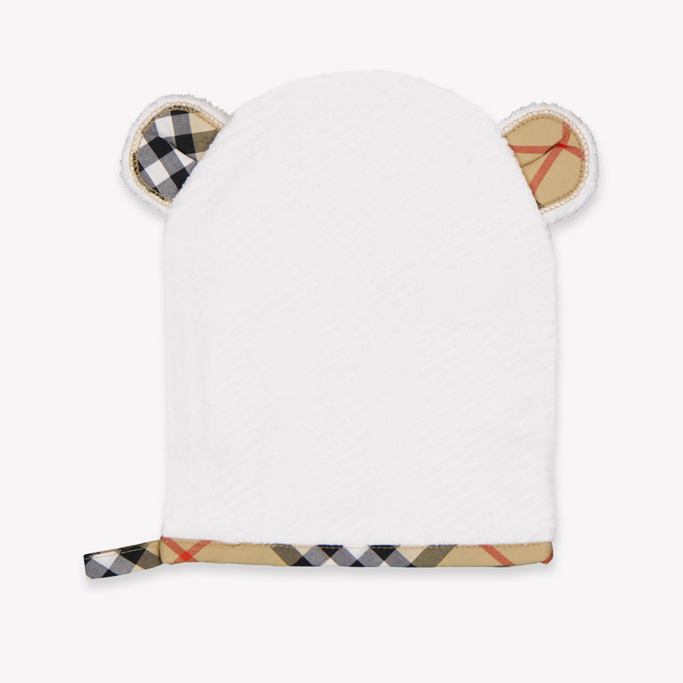 Burberry Bear Towelo Baby Unisex Accessoire In Wit