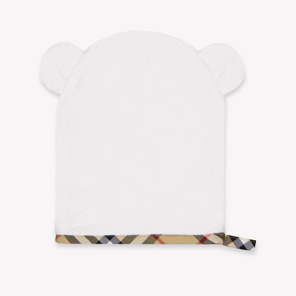 Burberry Bear Towelo Baby Unisex Accessoire In Wit