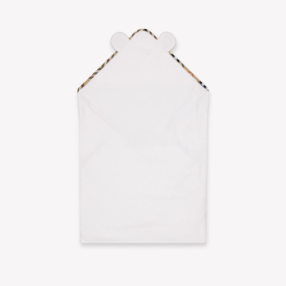 Burberry Bear Towelo Baby Unisex Accessoire In Wit