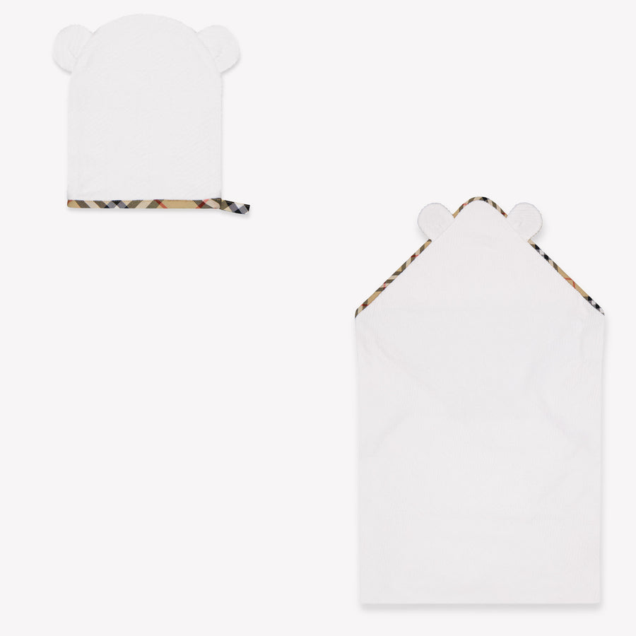 Burberry Bear Towelo Baby Unisex Accessory In White