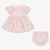 Burberry Aria Baby Girls Dress In Light Pink