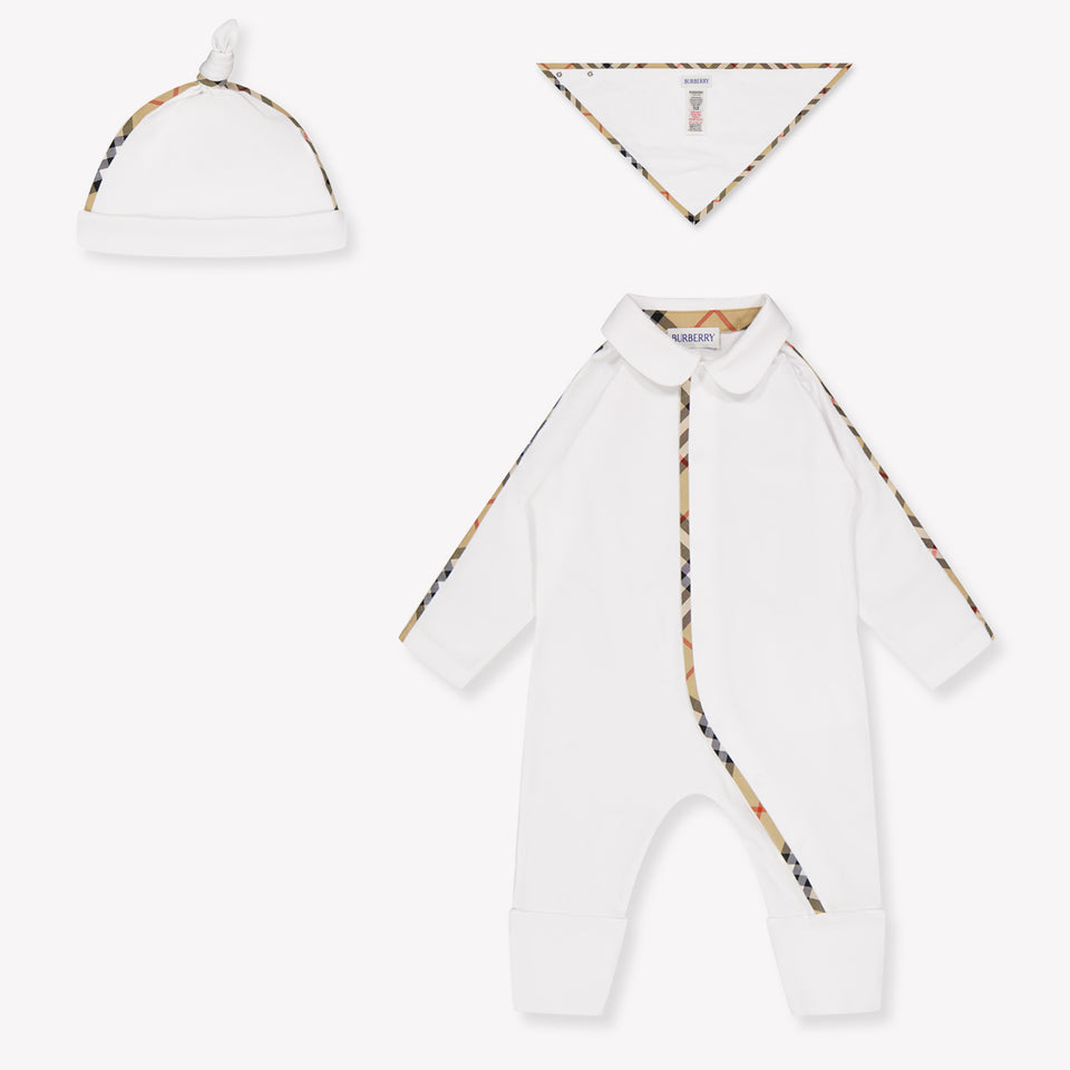 Burberry Hamilton Baby Unisex Boxpakje In Wit