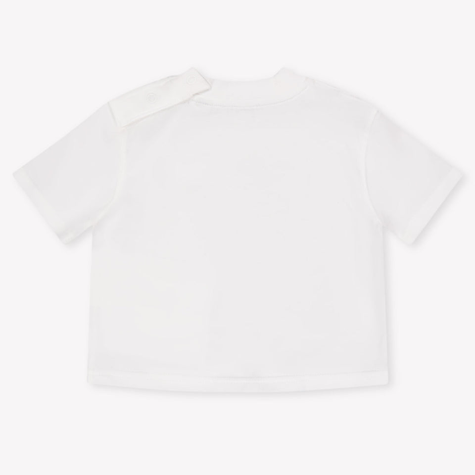 Burberry Cedar Baby Unisex T-Shirt In Wit