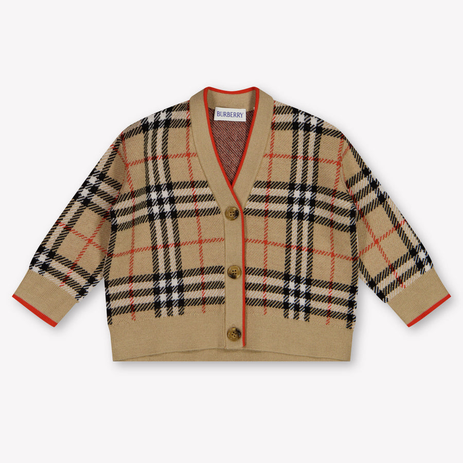 Burberry Graham Baby Boys Cardigan In Beige
