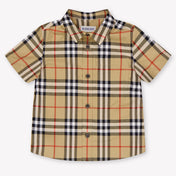 Burberry Owen Baby Boys Blouse In Beige