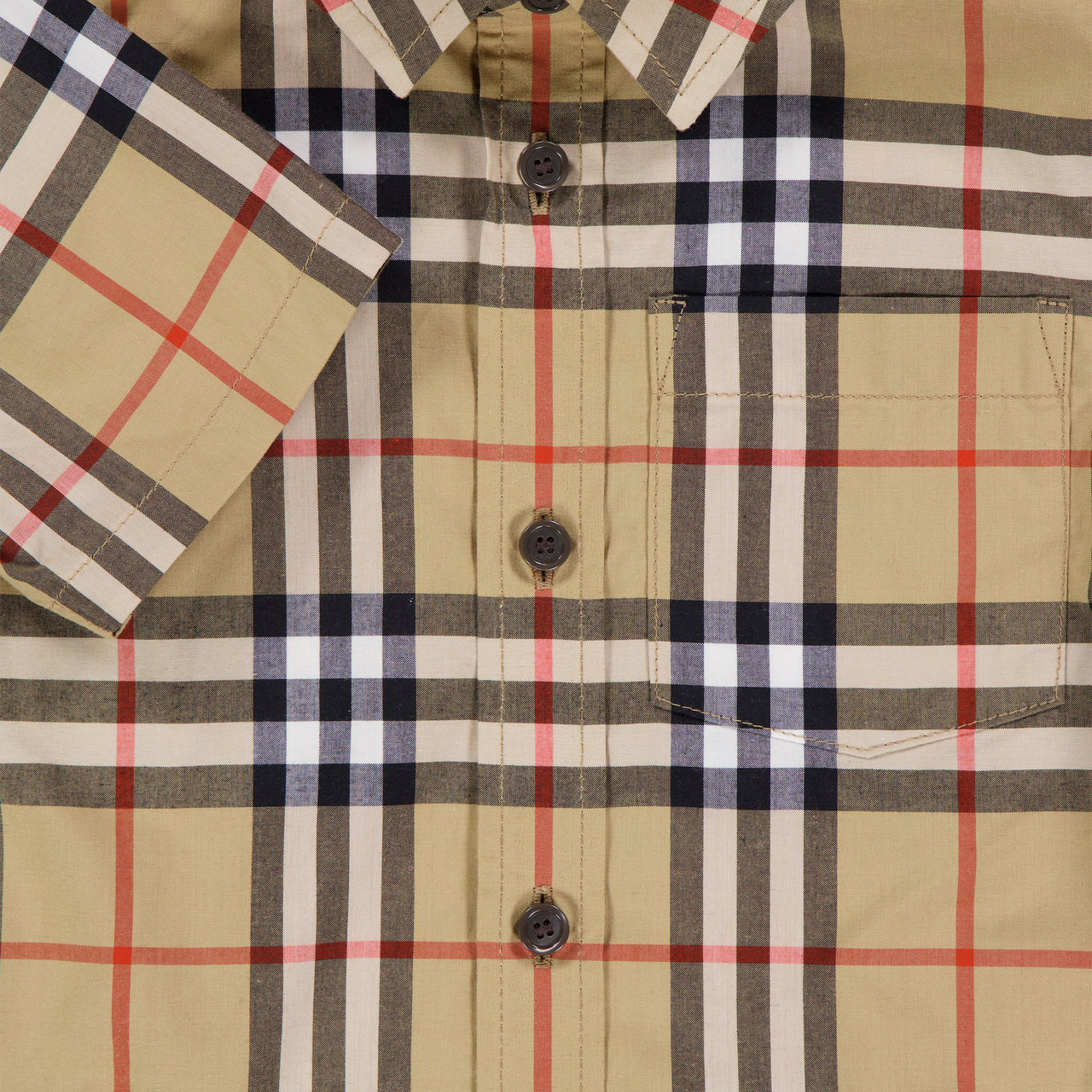 Burberry Owen Baby Boys Blouse In Beige