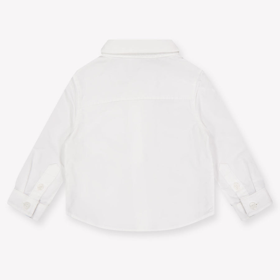 Burberry Owen Baby Jongens Blouse In Wit