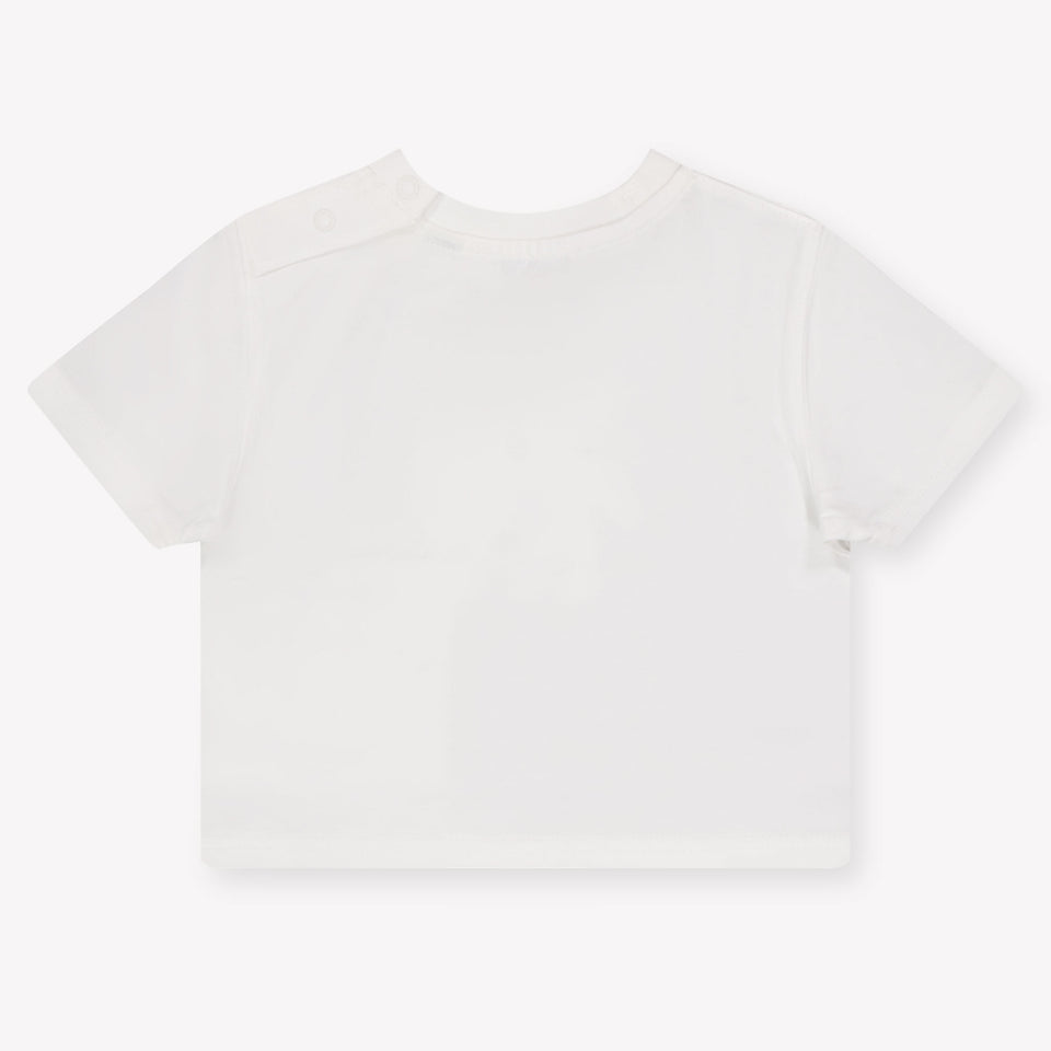 Burberry CedarTeddy Baby Girls T-Shirt In OffWhite
