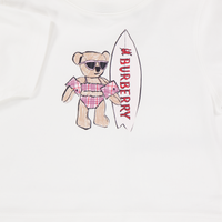 Burberry CedarTeddy Baby Girls T-Shirt In OffWhite
