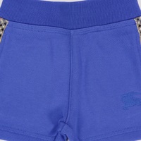 Burberry Benny Baby Boys Shorts In Cobalt Blue