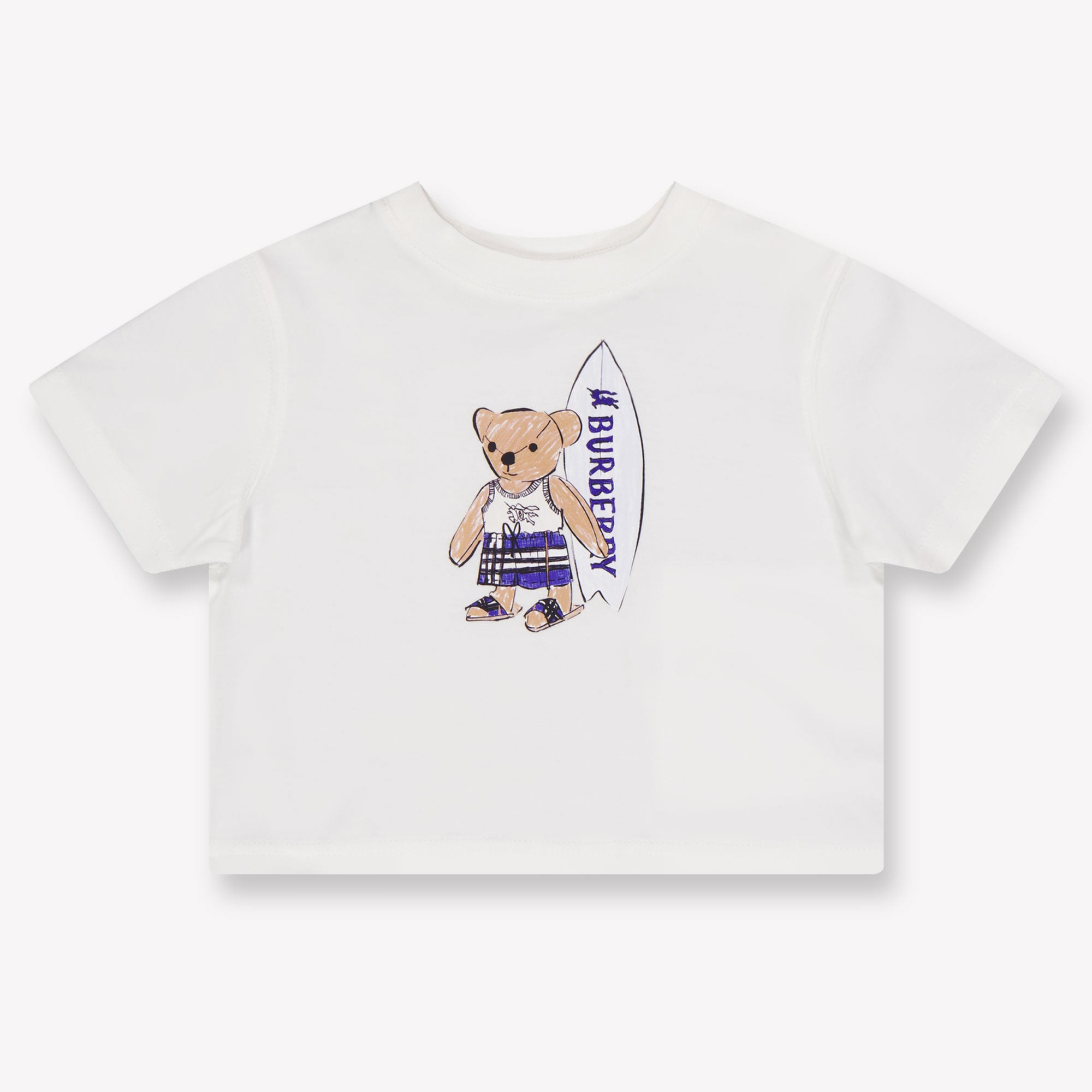 Burberry CedarTeddy Baby Boys T-Shirt In OffWhite