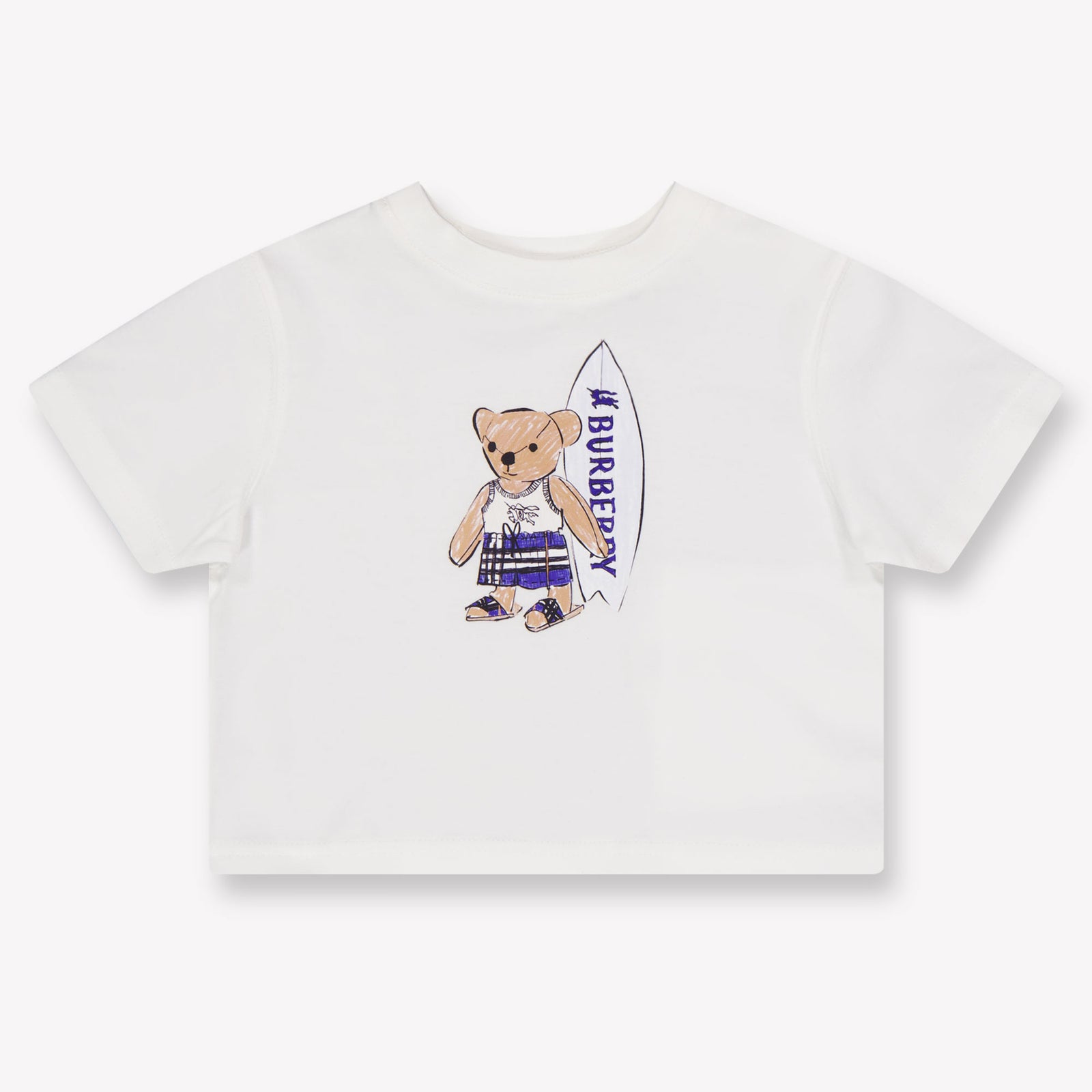 Burberry CedarTeddy Baby Boys T-Shirt In OffWhite