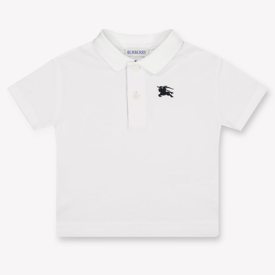Burberry Johane Baby Jongens Polo In Wit