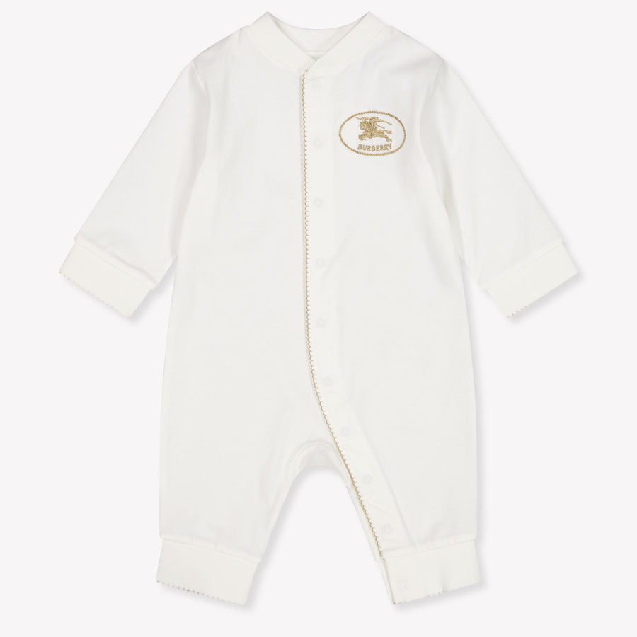 Burberry Jade Baby Meisjes Boxpakje In Off White