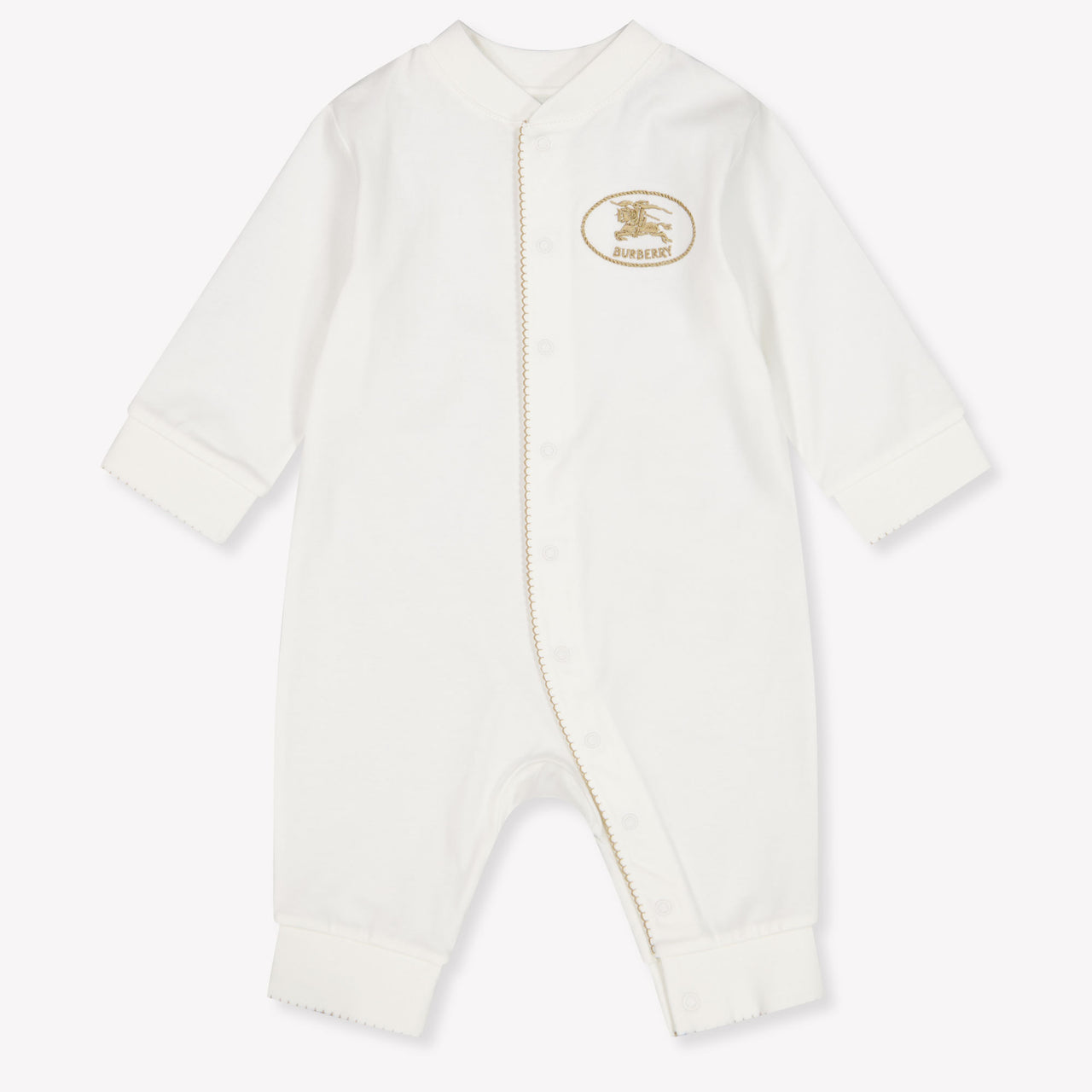 Burberry Jade Baby Girls Playsuit In OffWhite