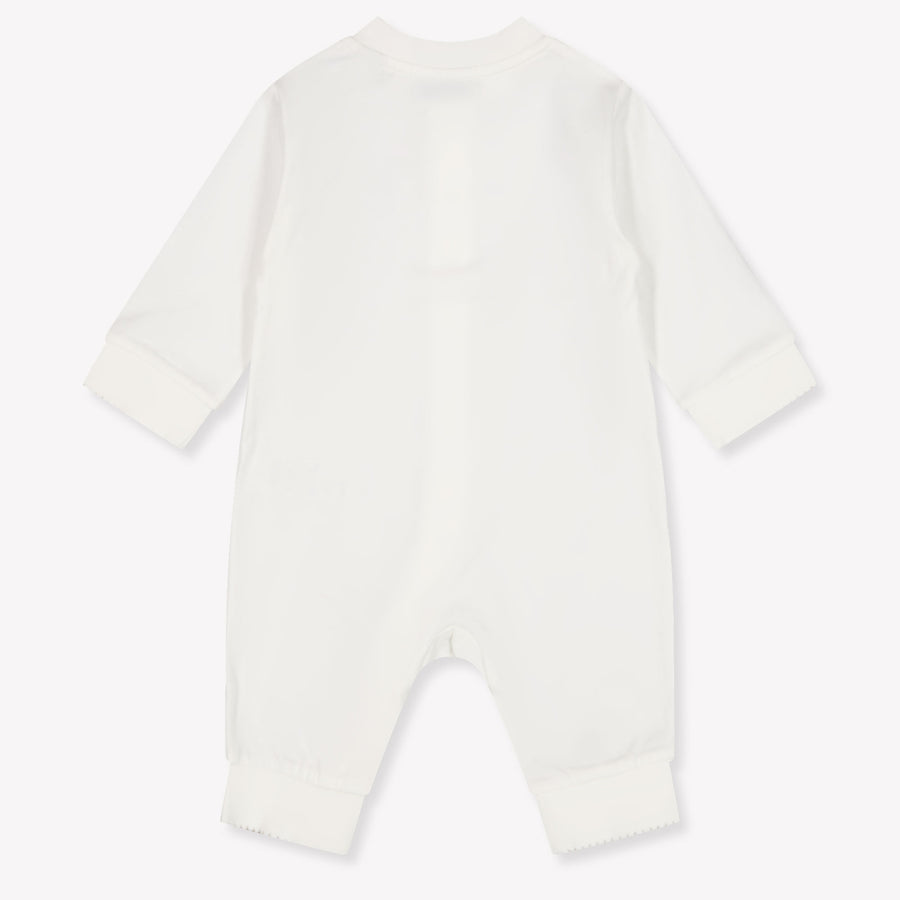 Burberry Jade Baby Girls Playsuit In OffWhite