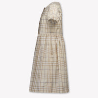 Burberry Josie Kids Girls Dress In Light Beige