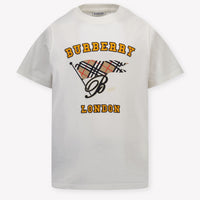 Burberry Cedar Kinder Unisex T-Shirt In Off White