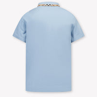 Burberry JOHANE Kids Boys Polo In Light Blue