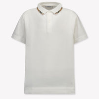 Burberry JOHANE Kids Boys Polo In White