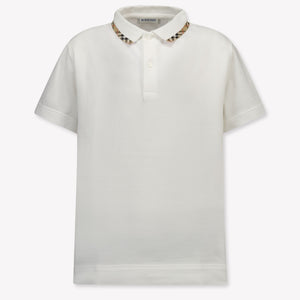 Burberry JOHANE Kids Boys Polo In White