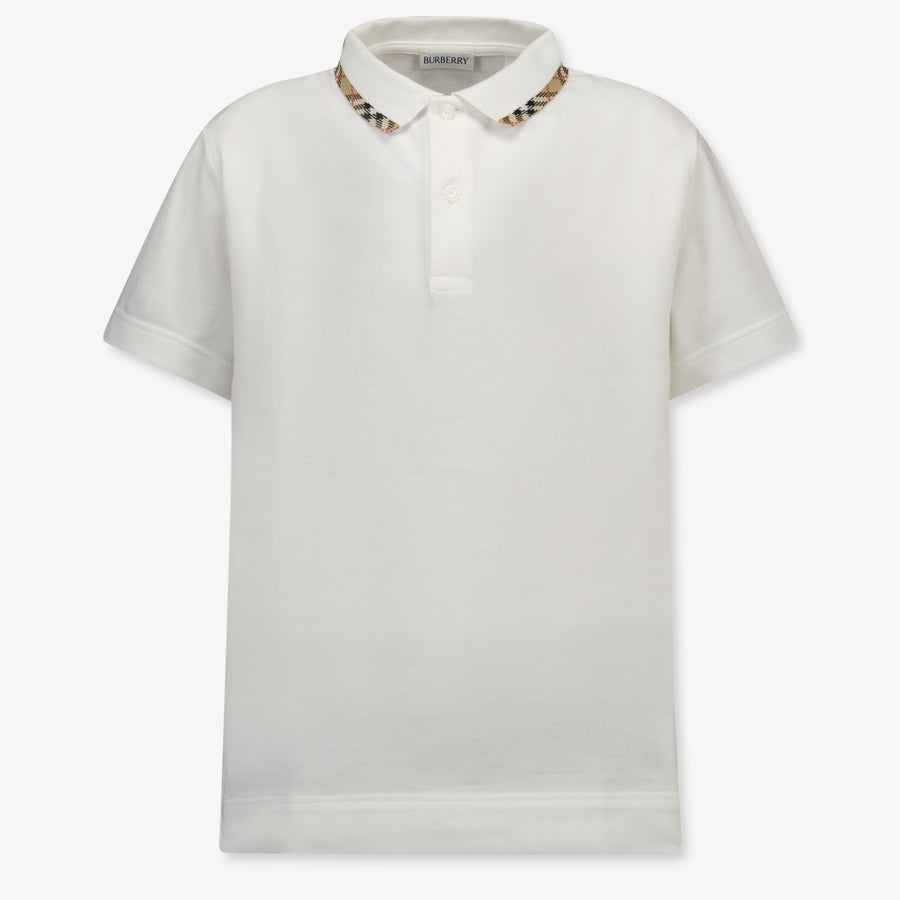 Burberry JOHANE Kids Boys Polo In White
