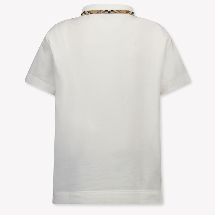 Burberry JOHANE Kids Boys Polo In White