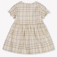 Burberry Josie Baby Meisjes Jurk In Licht Beige
