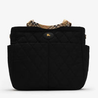 Burberry Cambridge Baby Unisex Diaper Bag In Black