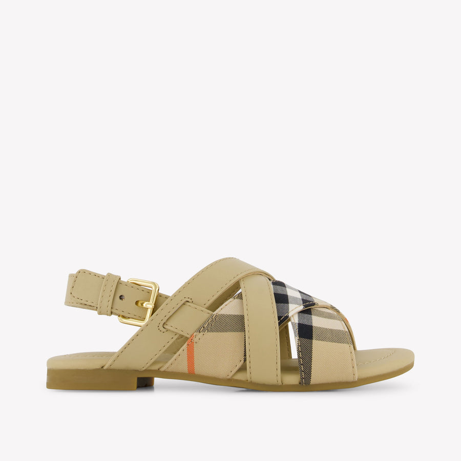 Burberry Cleo Meisjes Sandalen In Beige