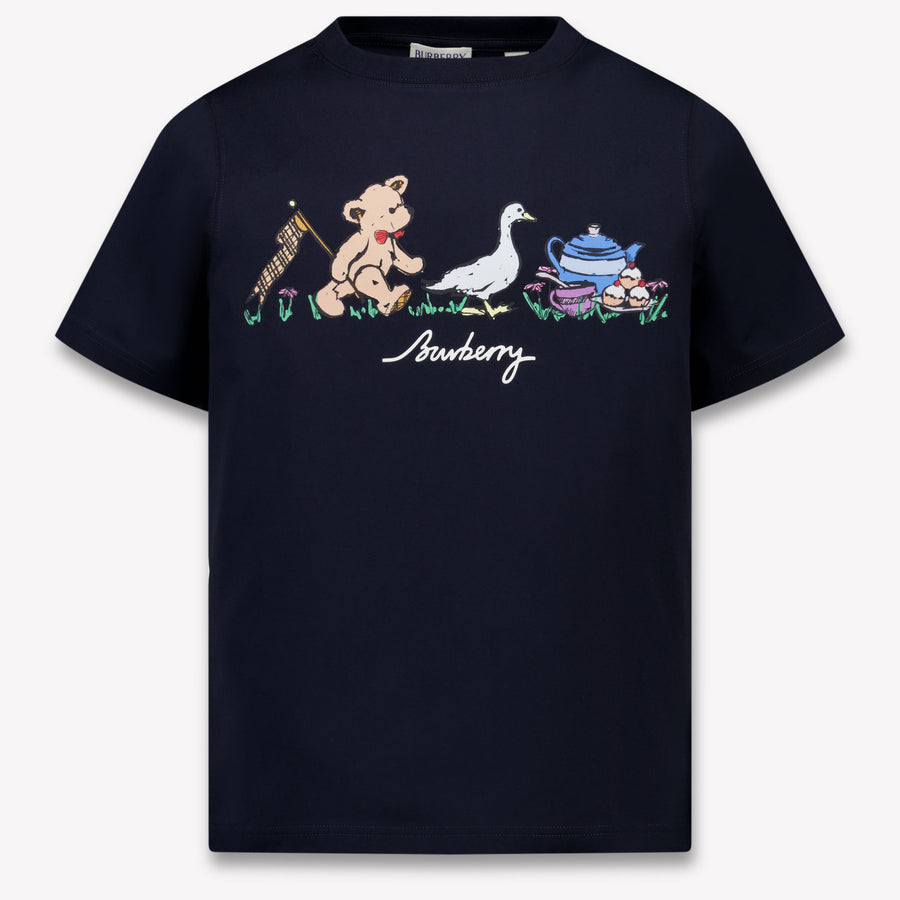 Burberry Cedar Kinder Unisex T-Shirt In Navy