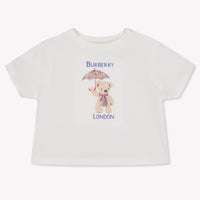 Burberry CEDAR Baby Unisex T-Shirt In OffWhite