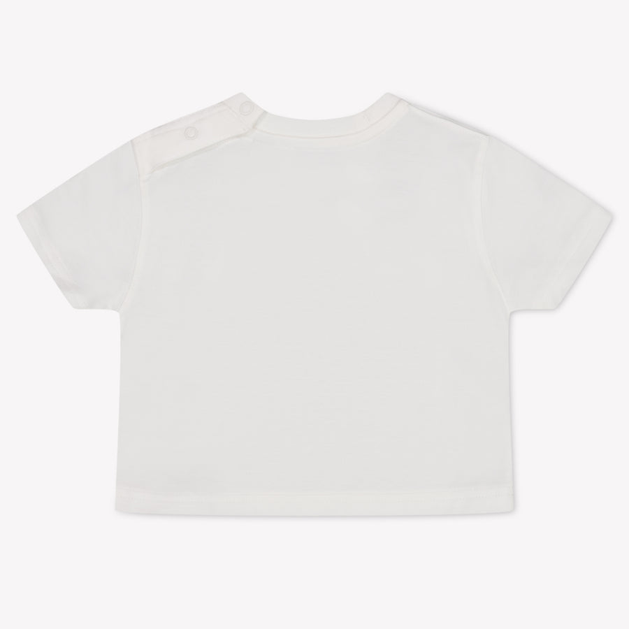 Burberry CEDAR Baby Unisex T-Shirt In OffWhite