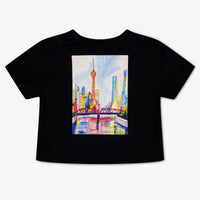 Burberry Cedar Baby Unisex T-Shirt In Zwart