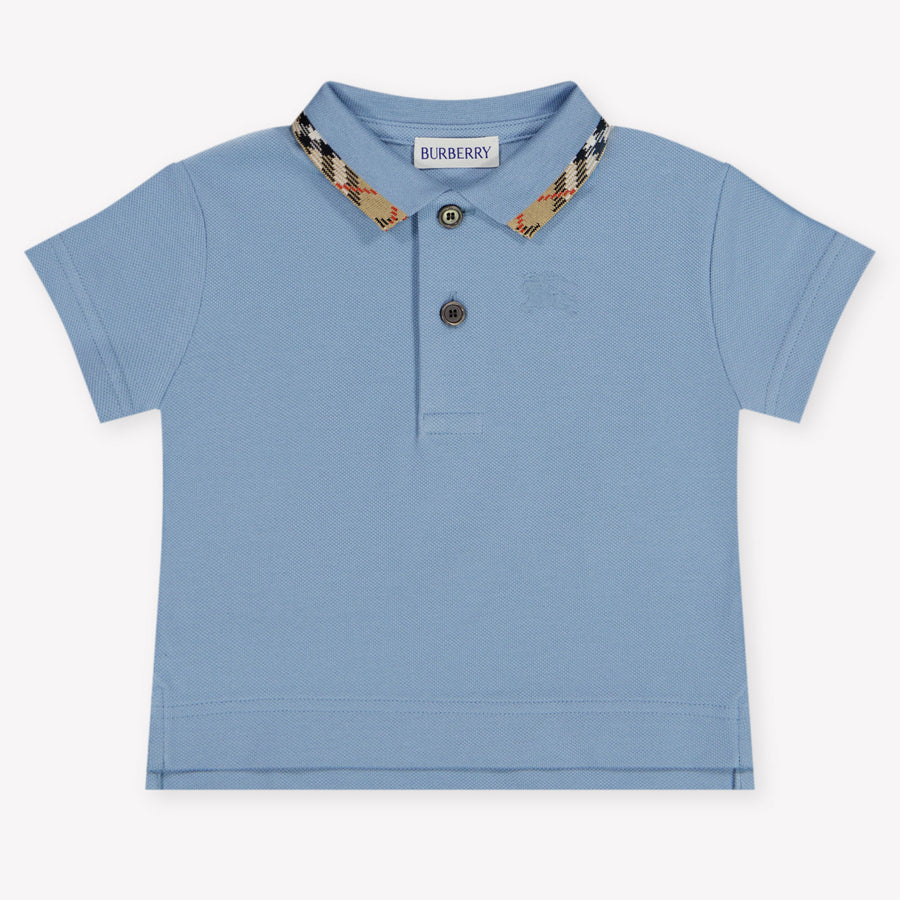 Burberry Johane Baby Jongens Polo In Licht Blauw