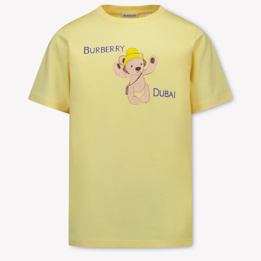 Burberry CEDAR Kinder Unisex T-Shirt In Geel