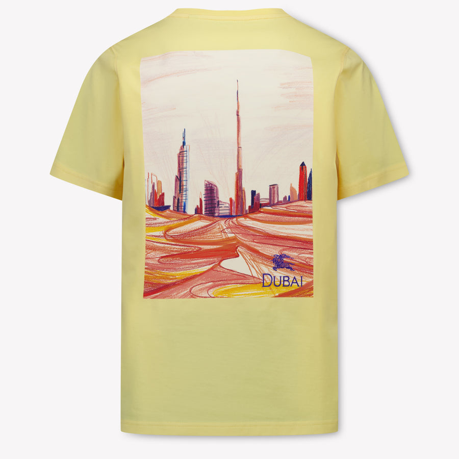 Burberry CEDAR Kinder Unisex T-Shirt In Geel