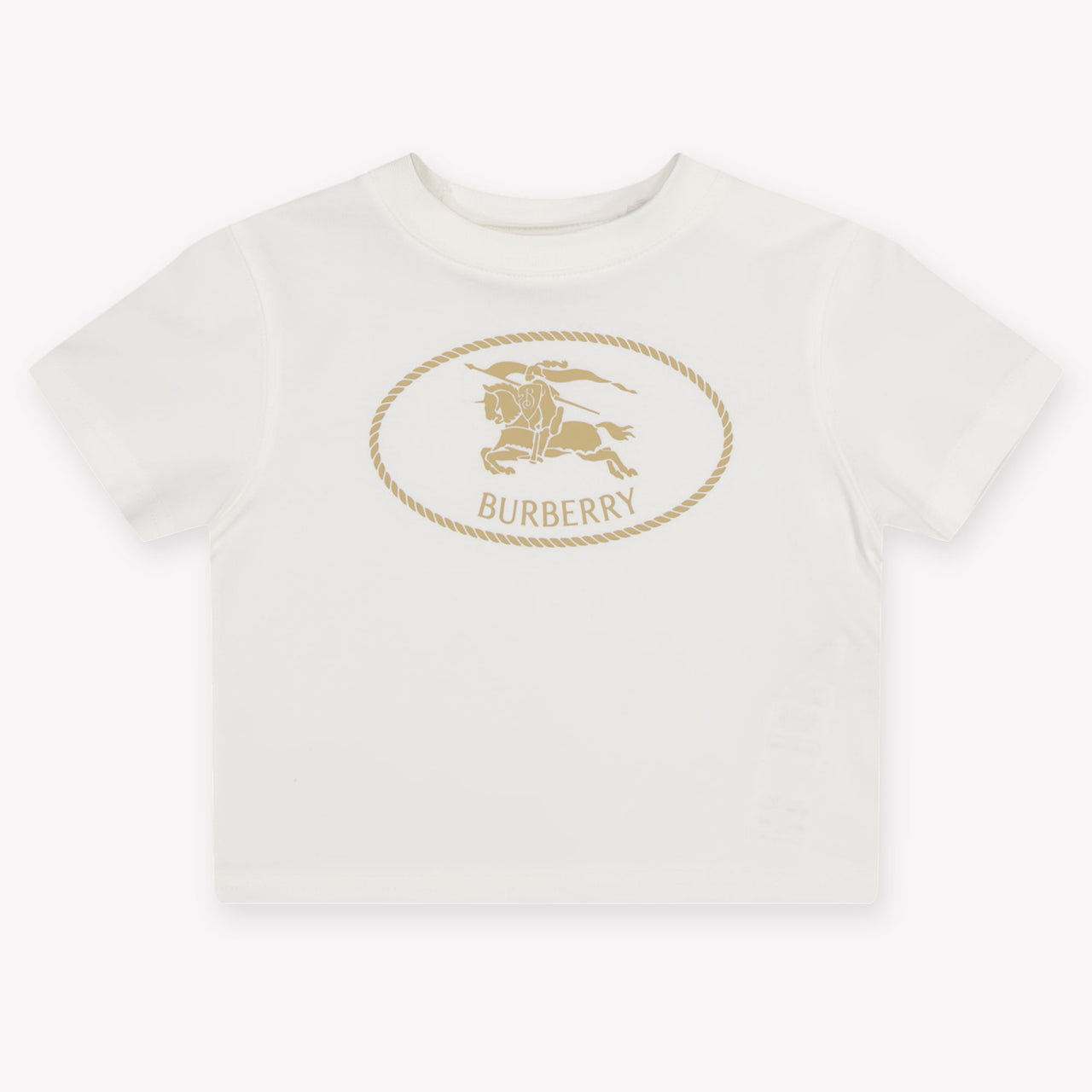Burberry Cedar Baby Unisex T-Shirt In Off White