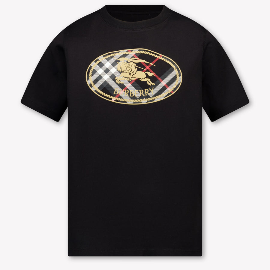 Burberry Cedar Kids Boys T-Shirt In Black