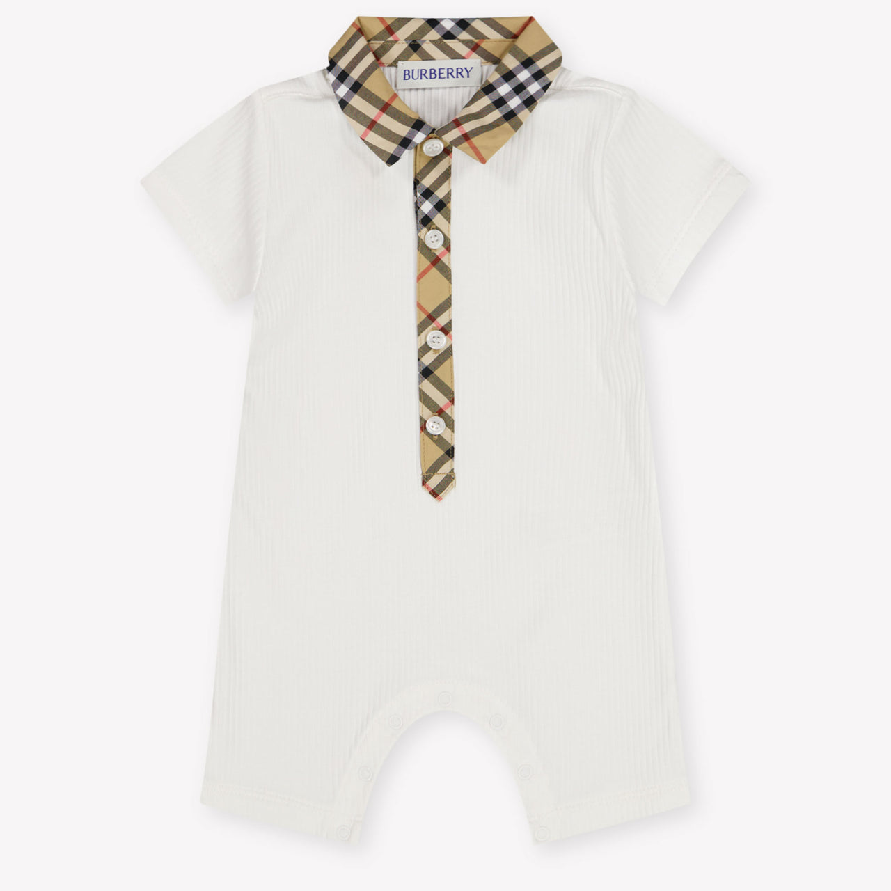 Burberry JAXON Baby Boys Playsuit In White