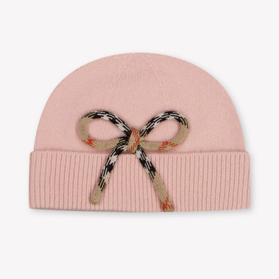 Burberry Girls Beanie in Light Pink