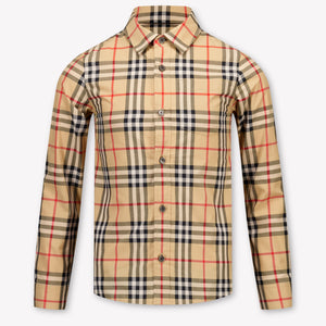 Burberry Owen Kinder Jongens Blouse In Beige