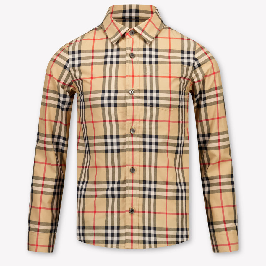 Burberry Owen Kinder Jongens Blouse In Beige